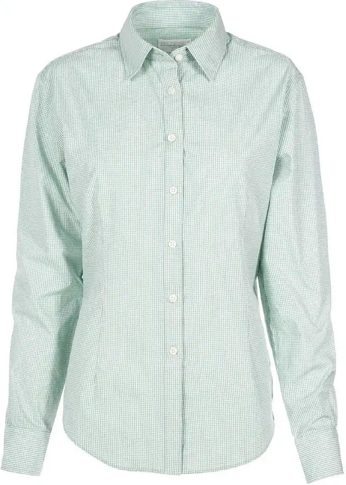 Dunbrooke V0226 Ladies Gingham Check - Green / Xs