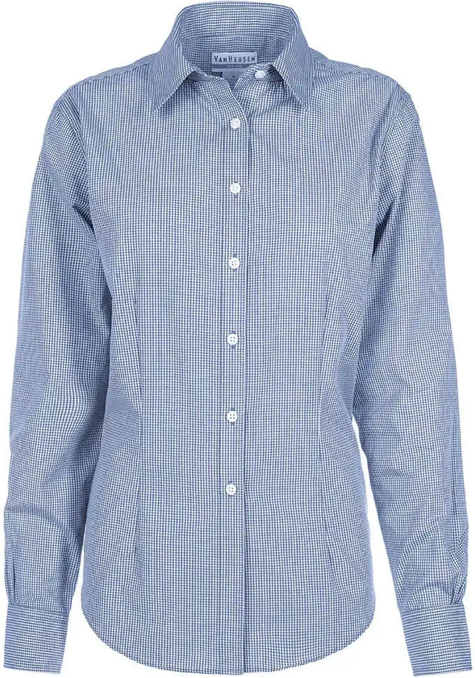 Dunbrooke V0226 Ladies Gingham Check - Periwinkle / Xs