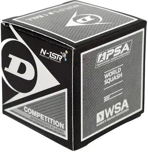 Dunlop Competition Squash Balls 1x - Black