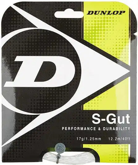 Dunlop S-gut W/dyna-tec 17g Tennis String - Green