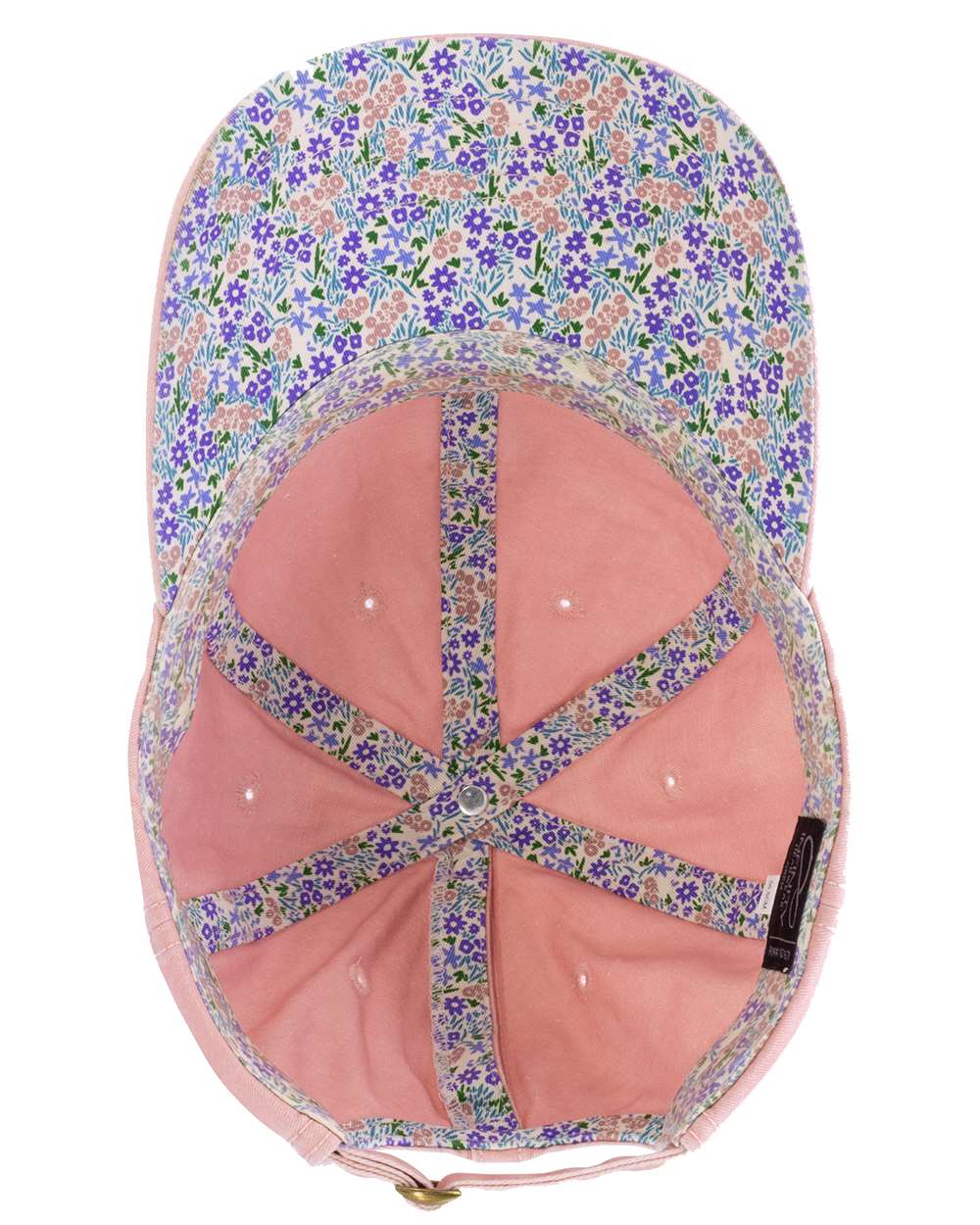 Dusty Pink/ Floral Women's Pigment-Dyed with Fashion Undervisor Cap - CASSIE