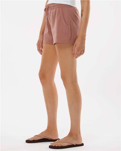 Dusty Rose Women’s Lightweight California Wave Wash Fleece Shorts - PRM20SRT