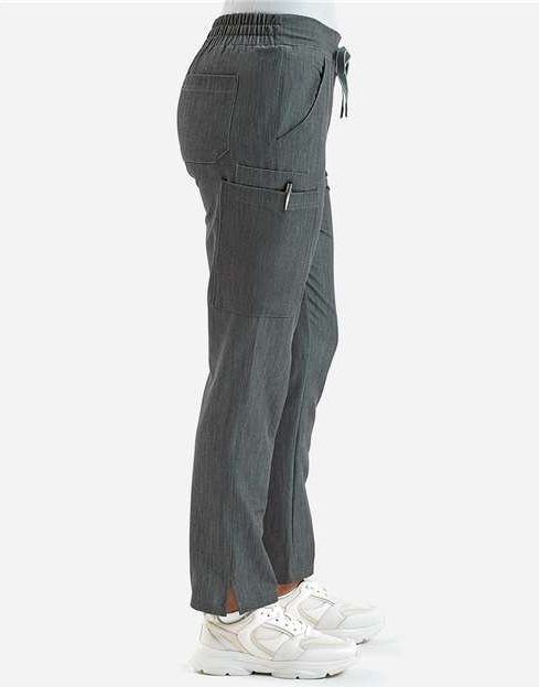 Dynamo Grey Women's Relentless Stretch Cargo Scrub Pants - NN600
