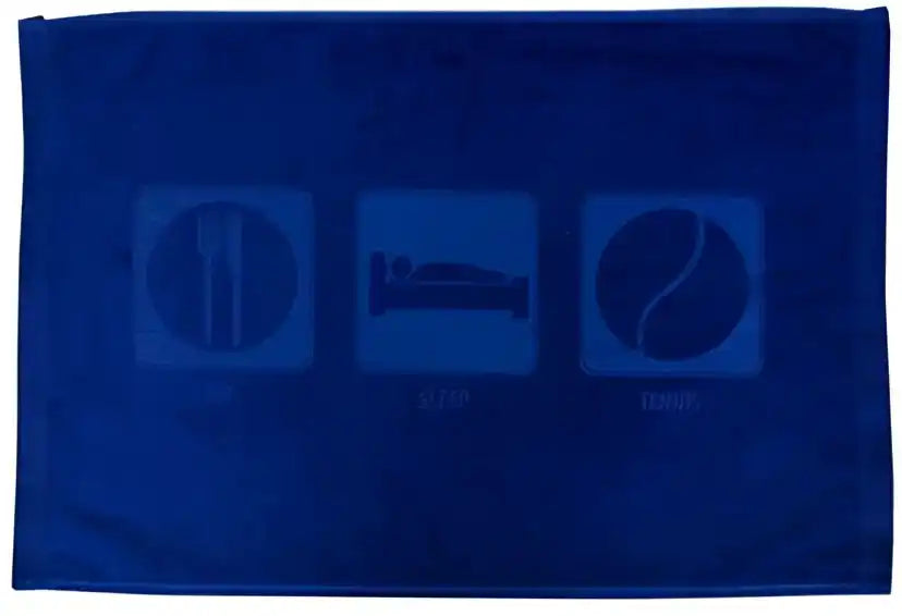 Eat Sleep Tennis Towels - Royal