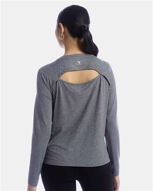 Ebony Heather Women's Sport Soft Touch Long Sleeve T-Shirt - CHP140