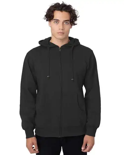 Econscious Ec5650 Heritage Full-zip Hooded Sweatshirt - Black - s