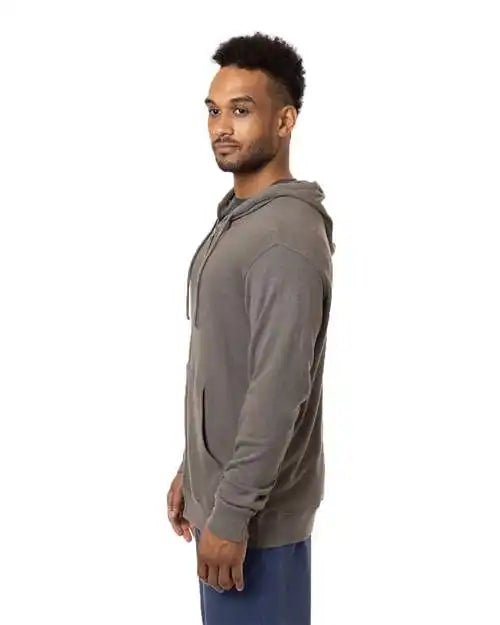 Econscious Ec5980 Hemp Hero Full-zip Hooded Sweatshirt - Ec5980 - Stonework Grey