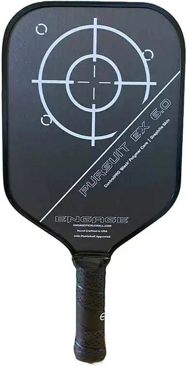 Engage Pursuit Ex 6.0 Lite Pickleball Paddle - Black White