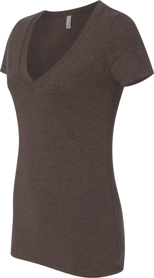 Espresso Women’s CVC Deep V-Neck T-Shirt - 6640