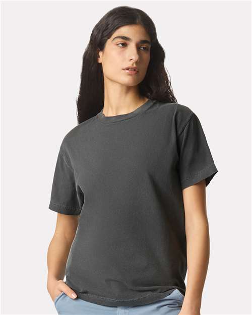 Faded Black Garment-Dyed Heavyweight Cotton Tee - 1301GD