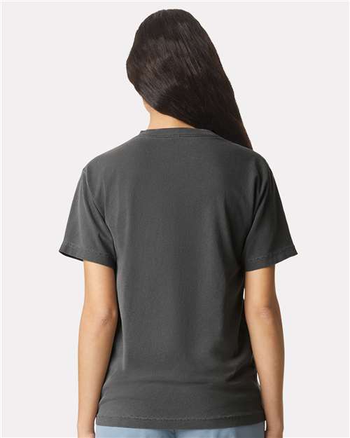 Faded Black Garment-Dyed Heavyweight Cotton Tee - 1301GD