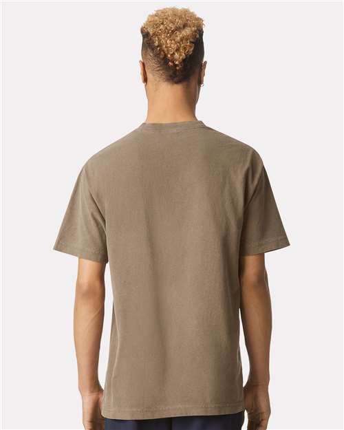Faded Brown Garment-Dyed Heavyweight Cotton Tee - 1301GD