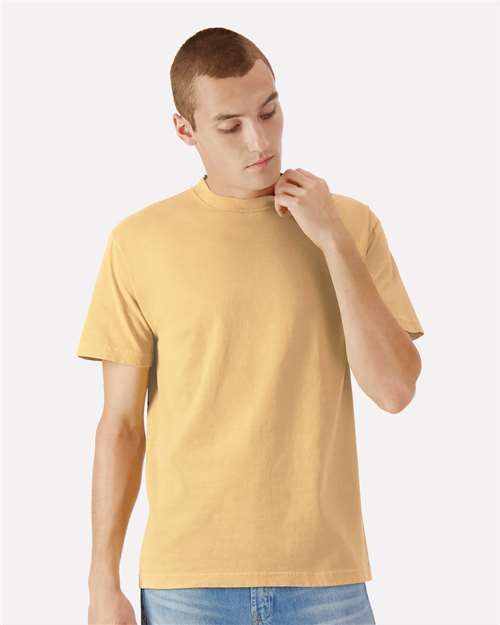 Faded Mustard Garment-Dyed Heavyweight Cotton Tee - 1301GD