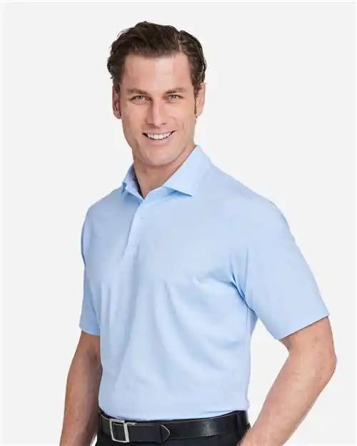 Fairway & Greene I11526 Usa Made Mini Stripe Tech Polo - Bluff