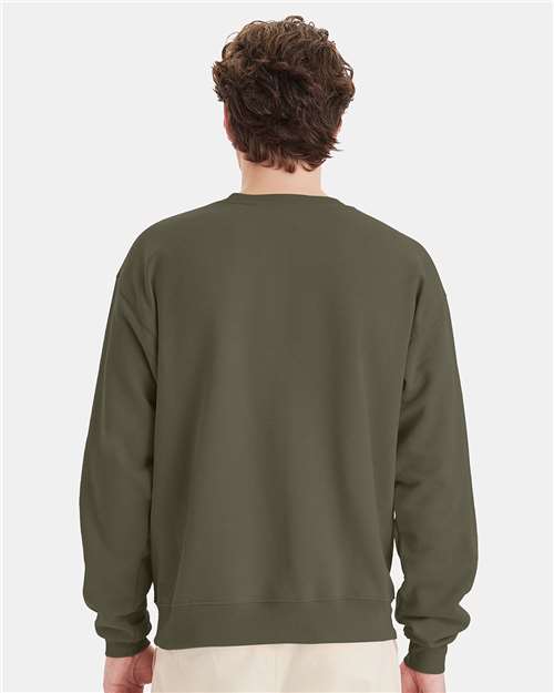 Fatigue Green Ecosmart® Crewneck Sweatshirt - P160