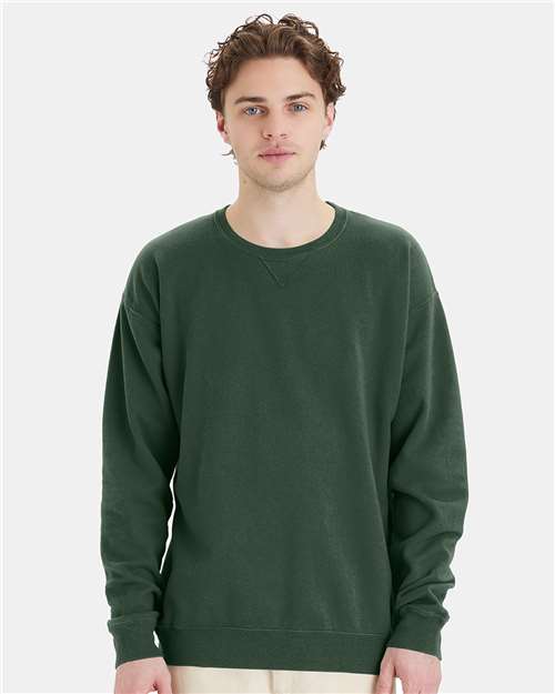 Field Green Garment-Dyed Crewneck Sweatshirt - GDH400
