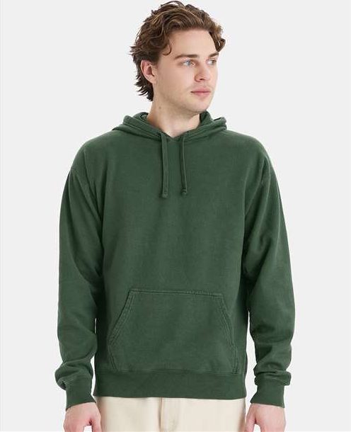 Field Green Garment-Dyed Hooded Sweatshirt - GDH450