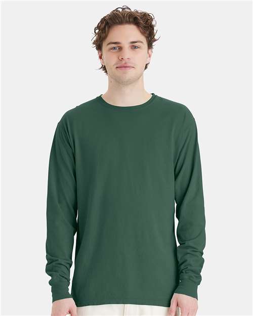 Field Green Garment-Dyed Long Sleeve T-Shirt - GDH200