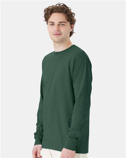 Field Green Garment-Dyed Long Sleeve T-Shirt - GDH200