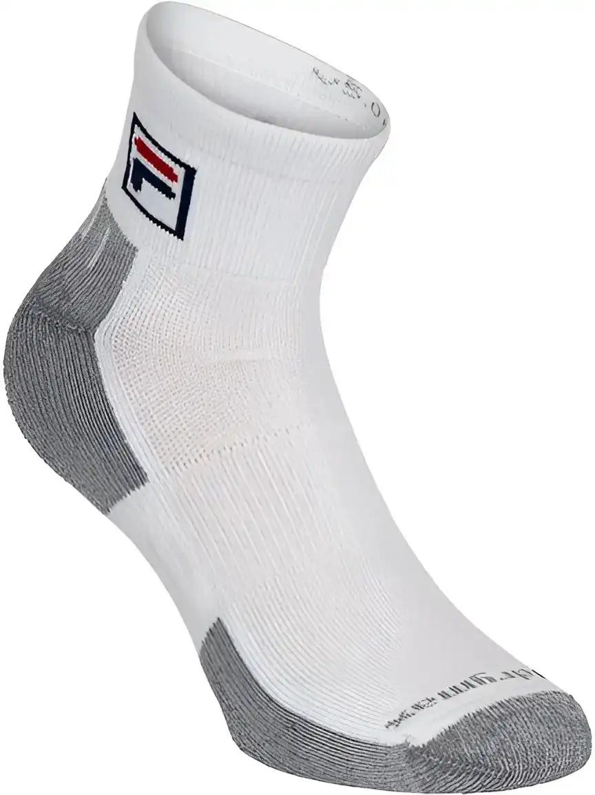 Fila Quarter Crew Sock Unisex - White