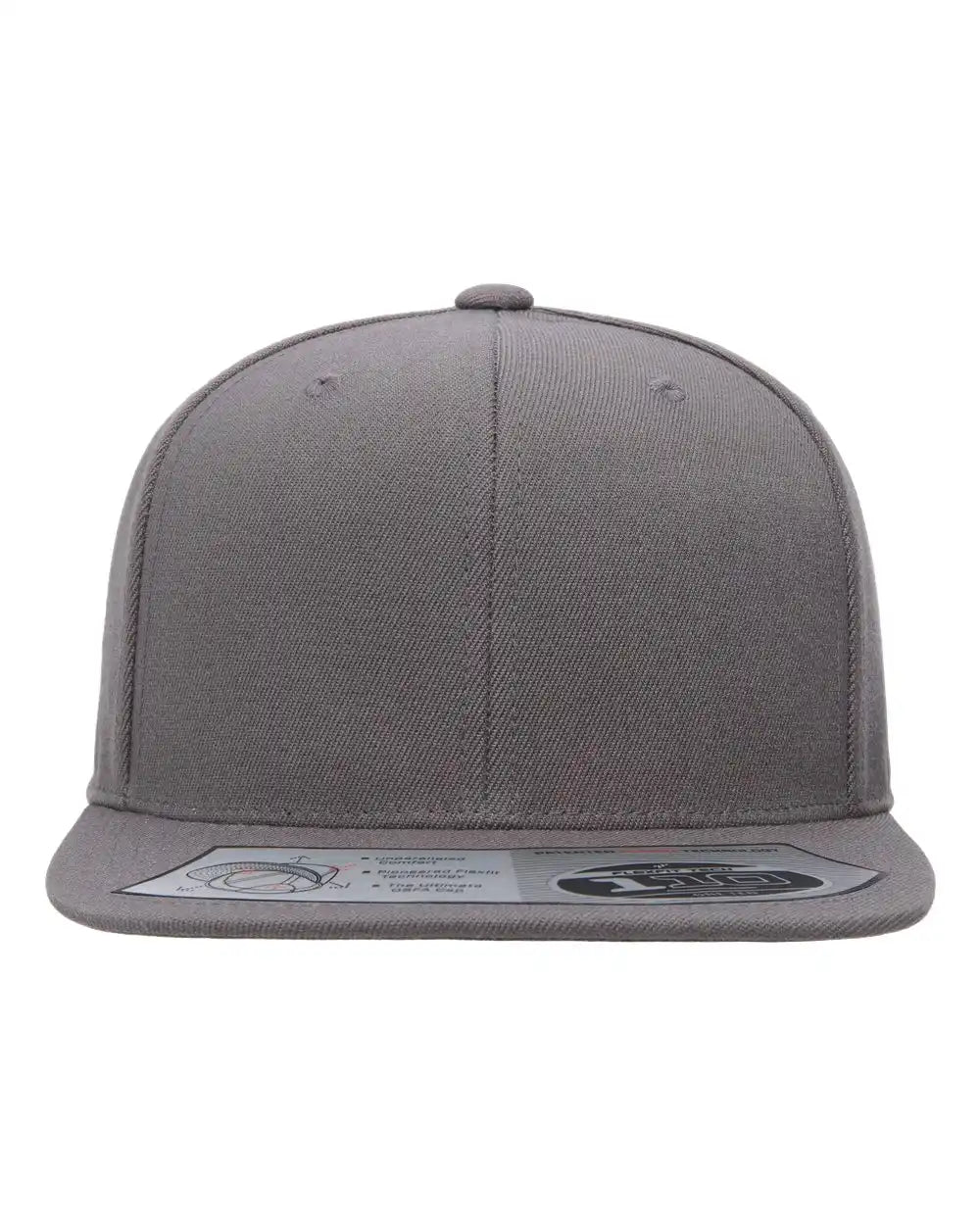 Flexfit 110f 110® Snapback Cap - Grey - Adjustable