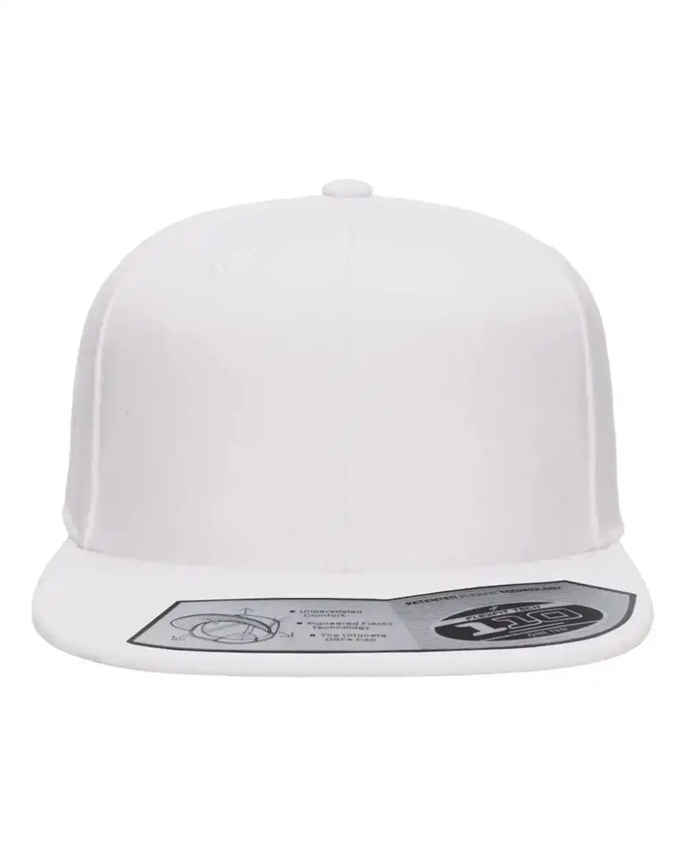 Flexfit 110f 110® Snapback Cap - White - Adjustable