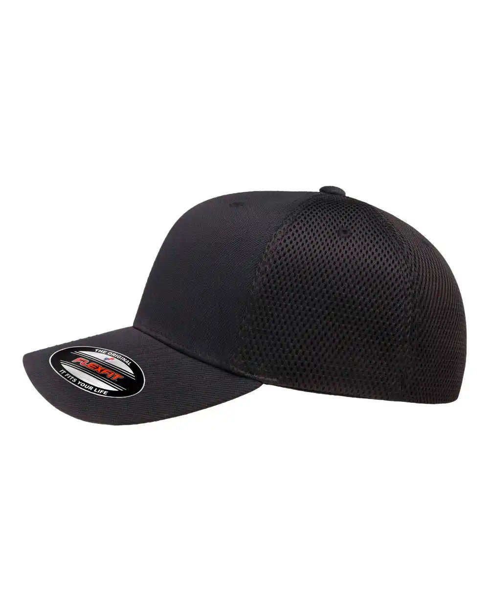 Flexfit 6533 Ultrafiber Mesh Cap - Black