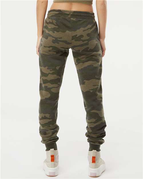 Forest Camo Heather Women's California Wave Wash Sweatpants - PRM20PNT