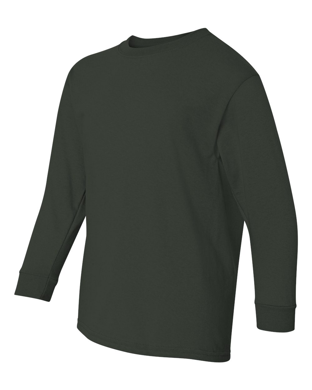Forest Green Heavy Cotton™ Youth Long Sleeve T-Shirt - 5400B