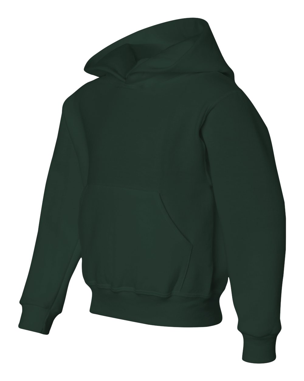 Forest Green NuBlend® Youth Hooded Sweatshirt - 996YR