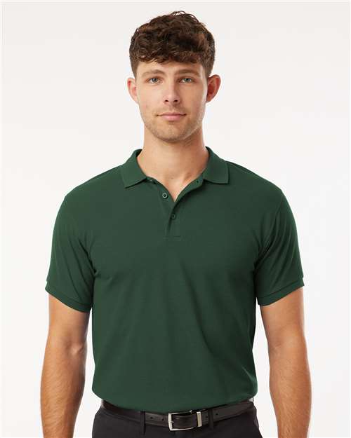 Forest Green Pique Polo - 62800