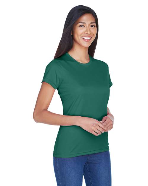 Forest Green Women's Cool & Dry Sport Performance Interlock T-shirt - 8420L