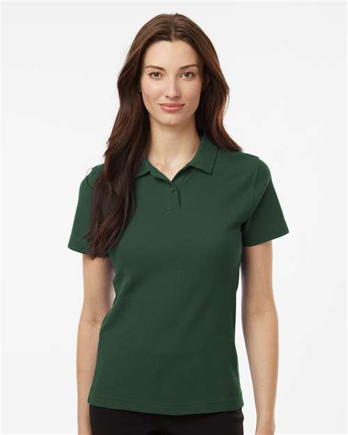 Forest Green Women's Pique Polo - 62800L