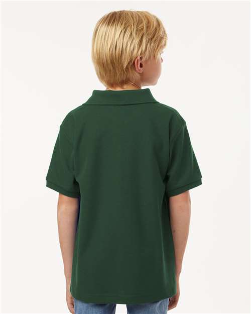 Forest Green Youth Pique Polo - 62800Y