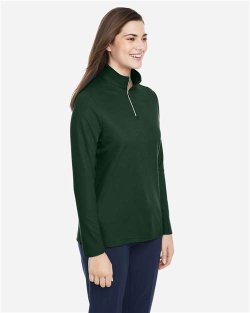 Forest Women's Fusion ChromaSoft™ Pique Quarter-Zip Pullover - CE405W