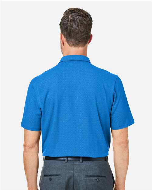 French Blue/ CR Blue Men's Crownlux Performance® Geo Polo - DG101
