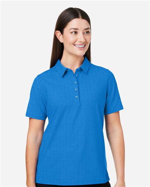 French Blue/ CR Blue Women's Crownlux Performance® Geo Polo - DG101W