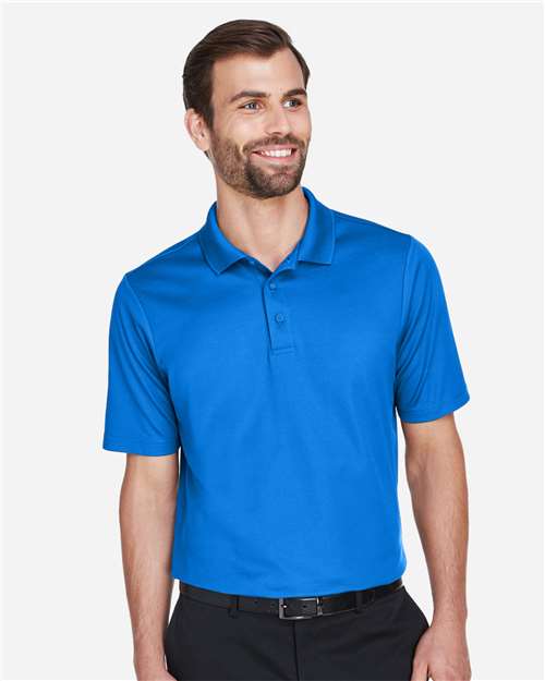 French Blue Men's CrownLux Performance® Plaited Polo - DG20