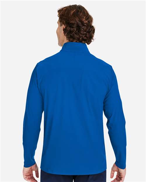 French Blue Men's CrownLux Performance® Windsor Welded Quarter-Zip Pullover - DG410