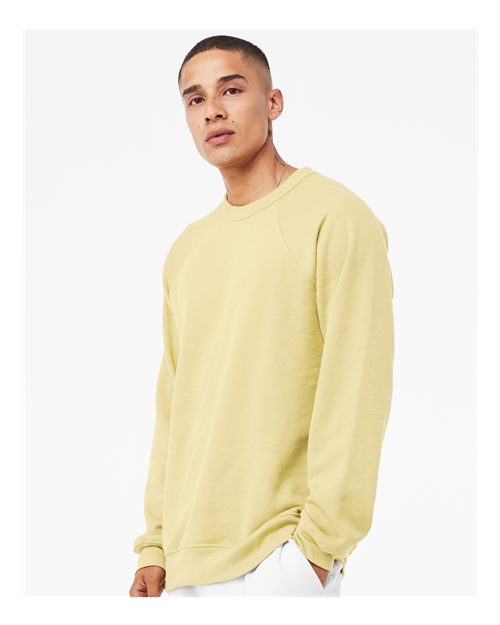 French Vanilla Sponge Fleece Raglan Crewneck Sweatshirt - 3901