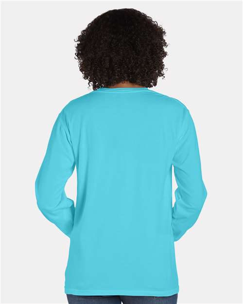 Freshwater Garment-Dyed Long Sleeve T-Shirt With a Pocket - GDH250