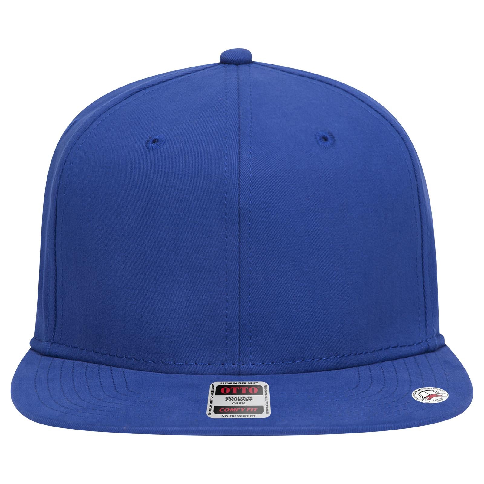 Front View of 001 - Royal OTTO CAP "OTTO COMFY FIT" 6 Panel Pro Style Snapback Hat