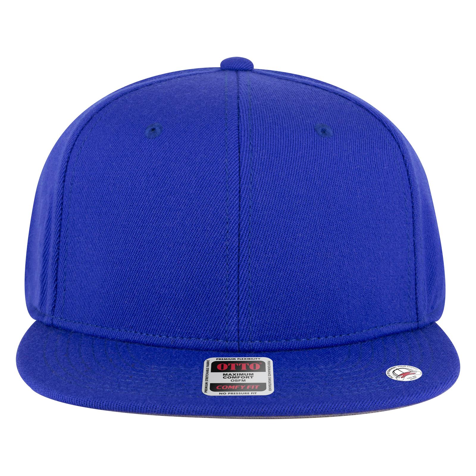 Front View of 001 - Royal OTTO CAP "OTTO COMFY FIT" 6 Panel Pro Style Snapback Hat