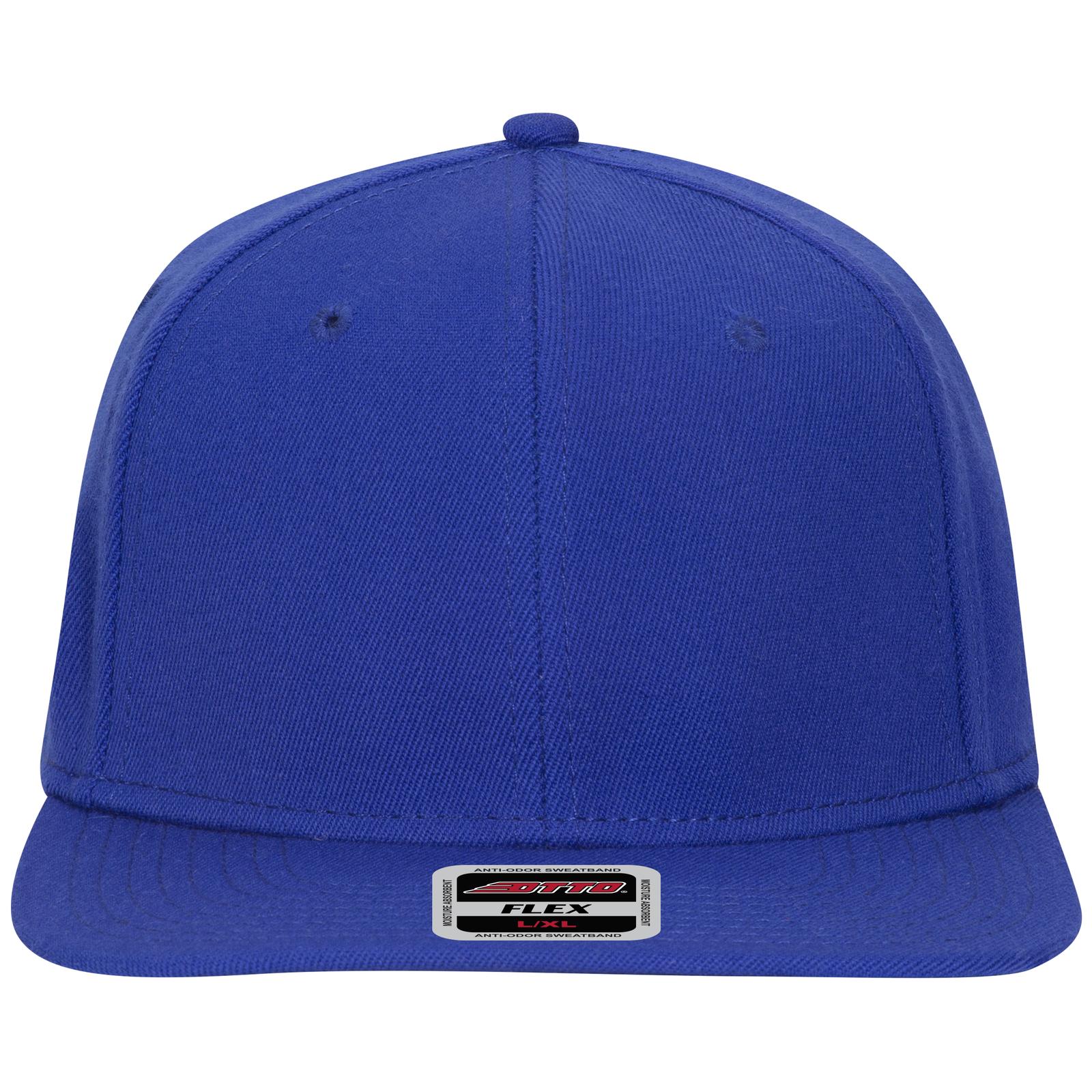 Front View of 001 - Royal OTTO CAP "OTTO FLEX" Fitted 6 Panel Mid Profile Baseball Cap