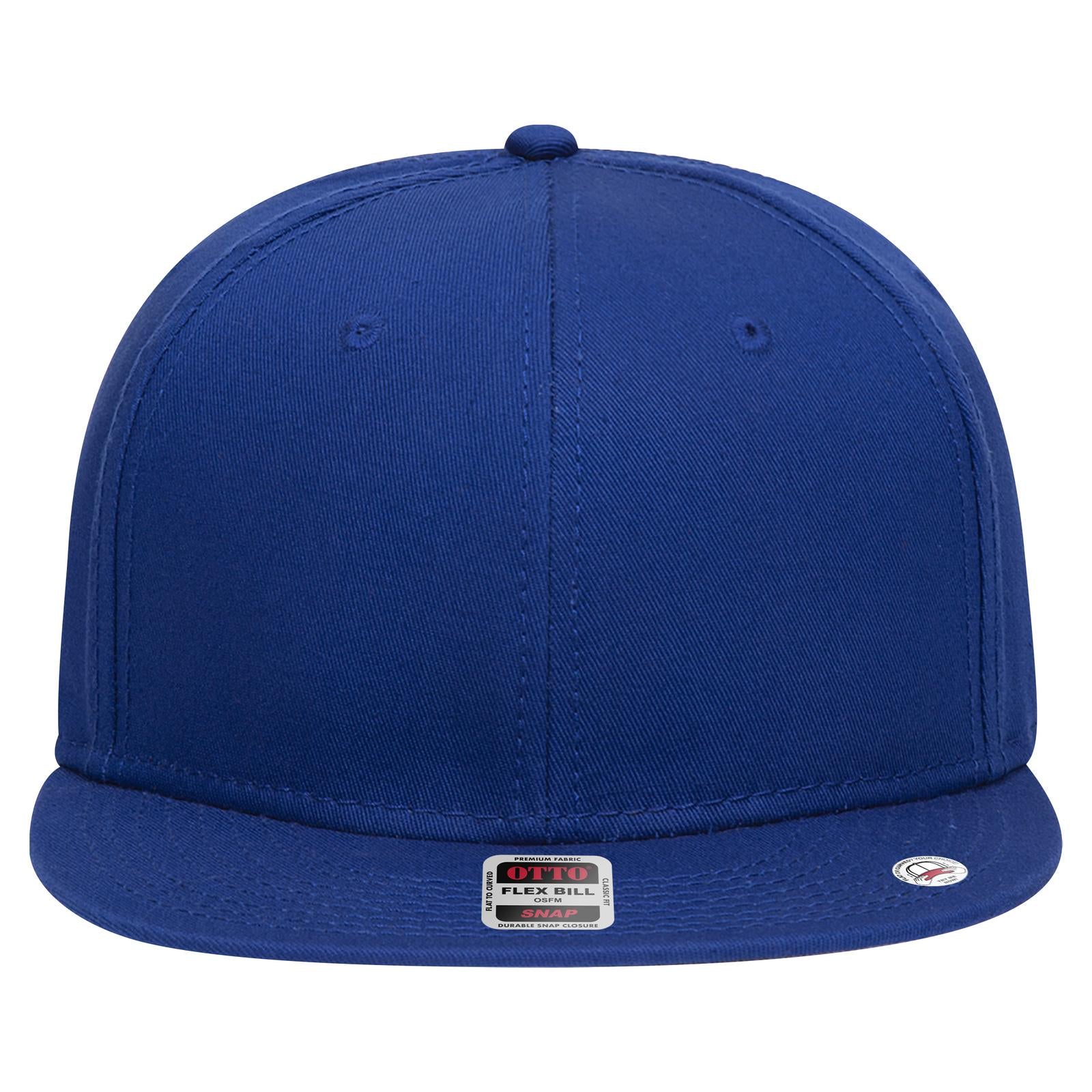Front View of 001 - Royal OTTO CAP “OTTO SNAP” 6 Panel Pro Style Snapback Hat