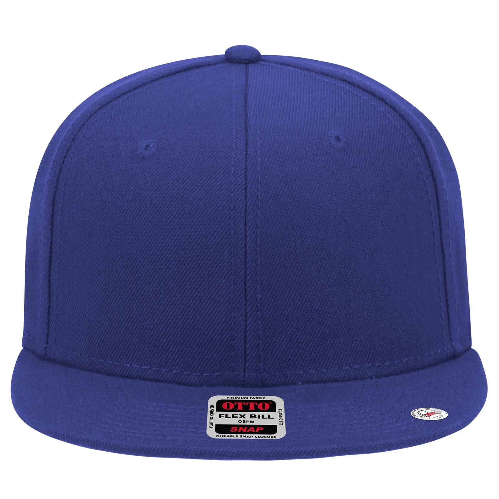 Front View of 001 - Royal OTTO CAP "OTTO SNAP" 6 Panel Pro Style Snapback Hat