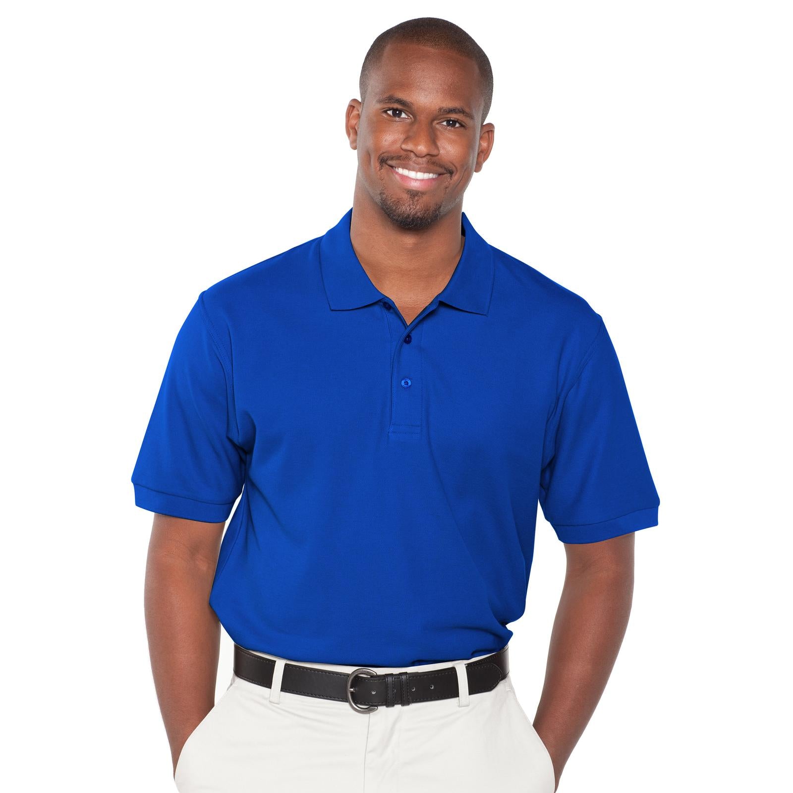Front View of 001 - Royal OTTO Men's Premium Sport Shirt