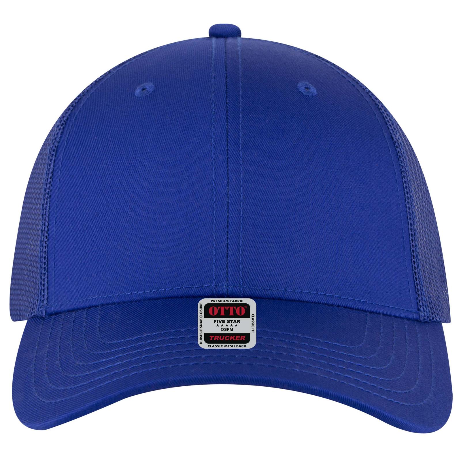 Right View of 001A - Royal OTTO CAP 6 Panel Low Profile Mesh Back Trucker Hat