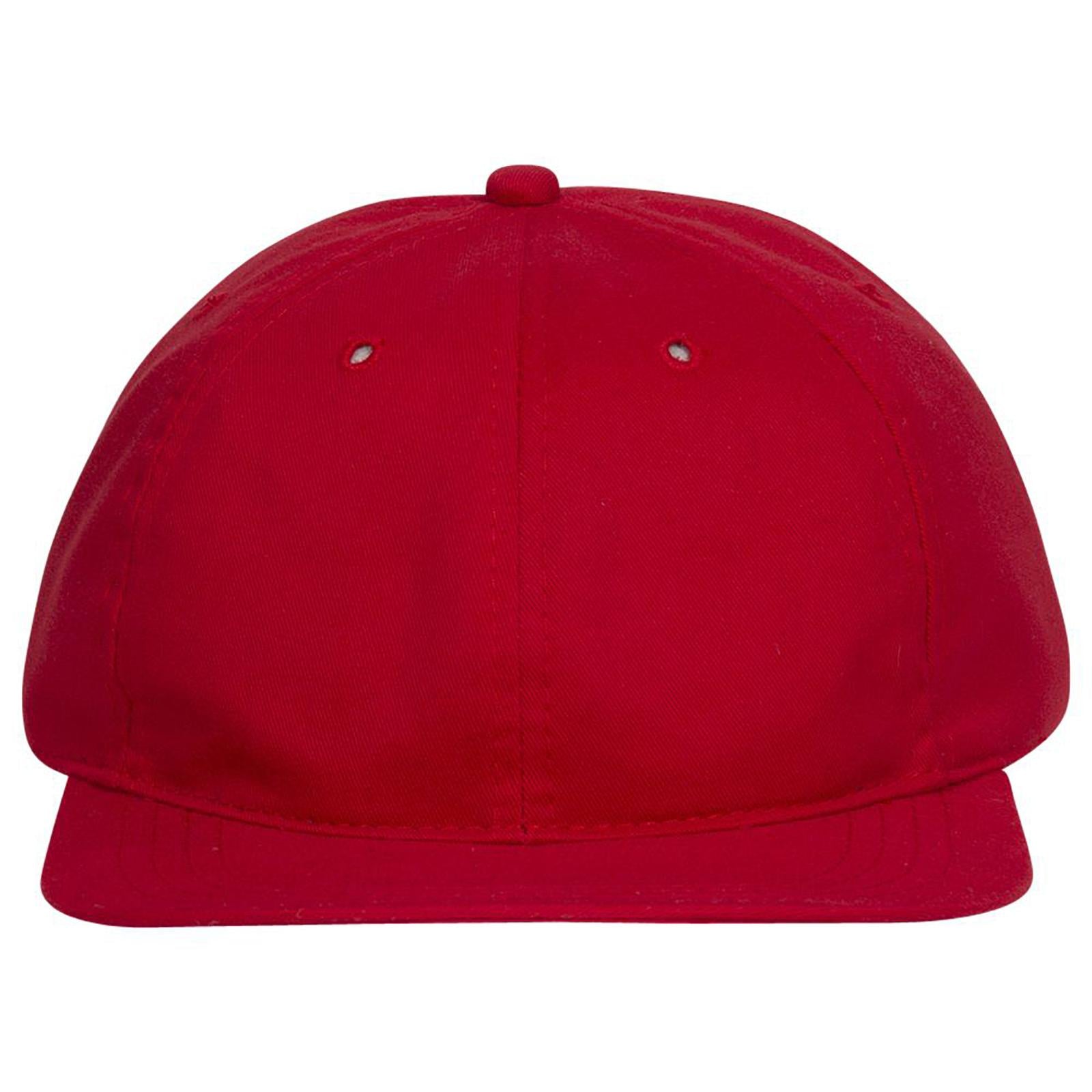 Right View of 002 - Red OTTO CAP 6 Panel Low Profile Baseball Cap