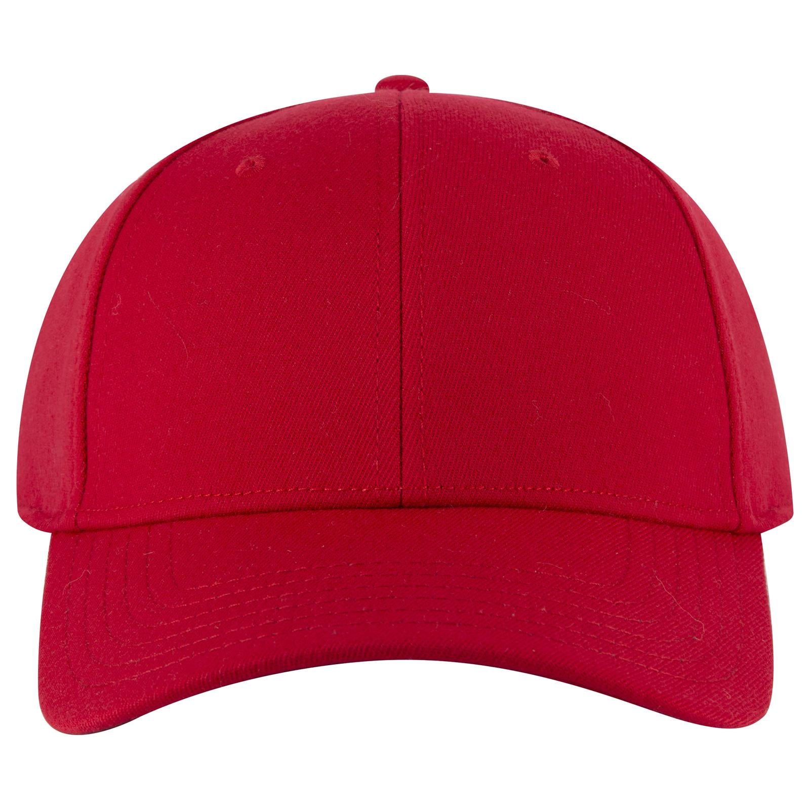 Right View of 002 - Red OTTO CAP "OTTO FLEX" Fitted 6 Panel Low Profile Baseball Cap
